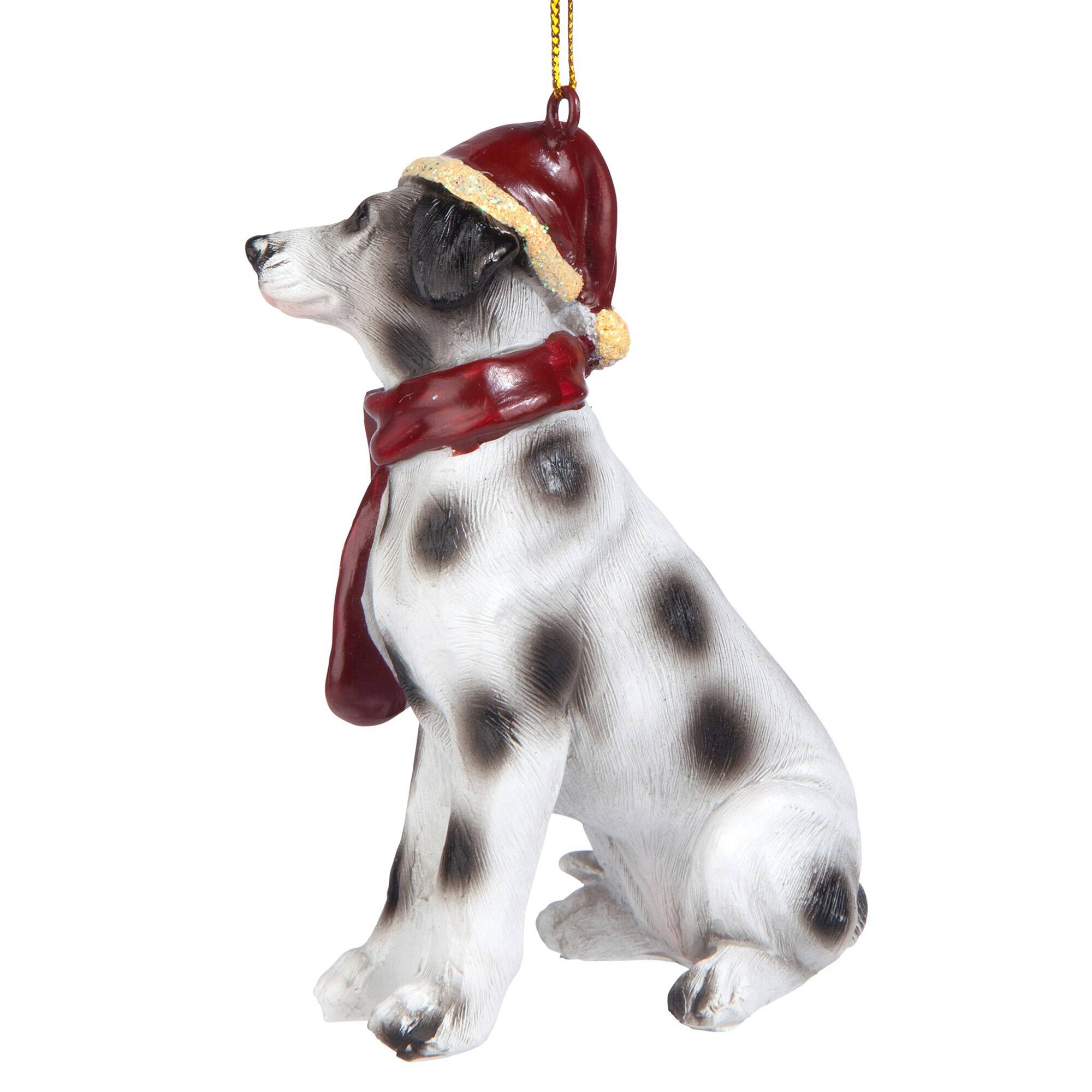 3.5" Dalmatian Holiday Dog Ornament